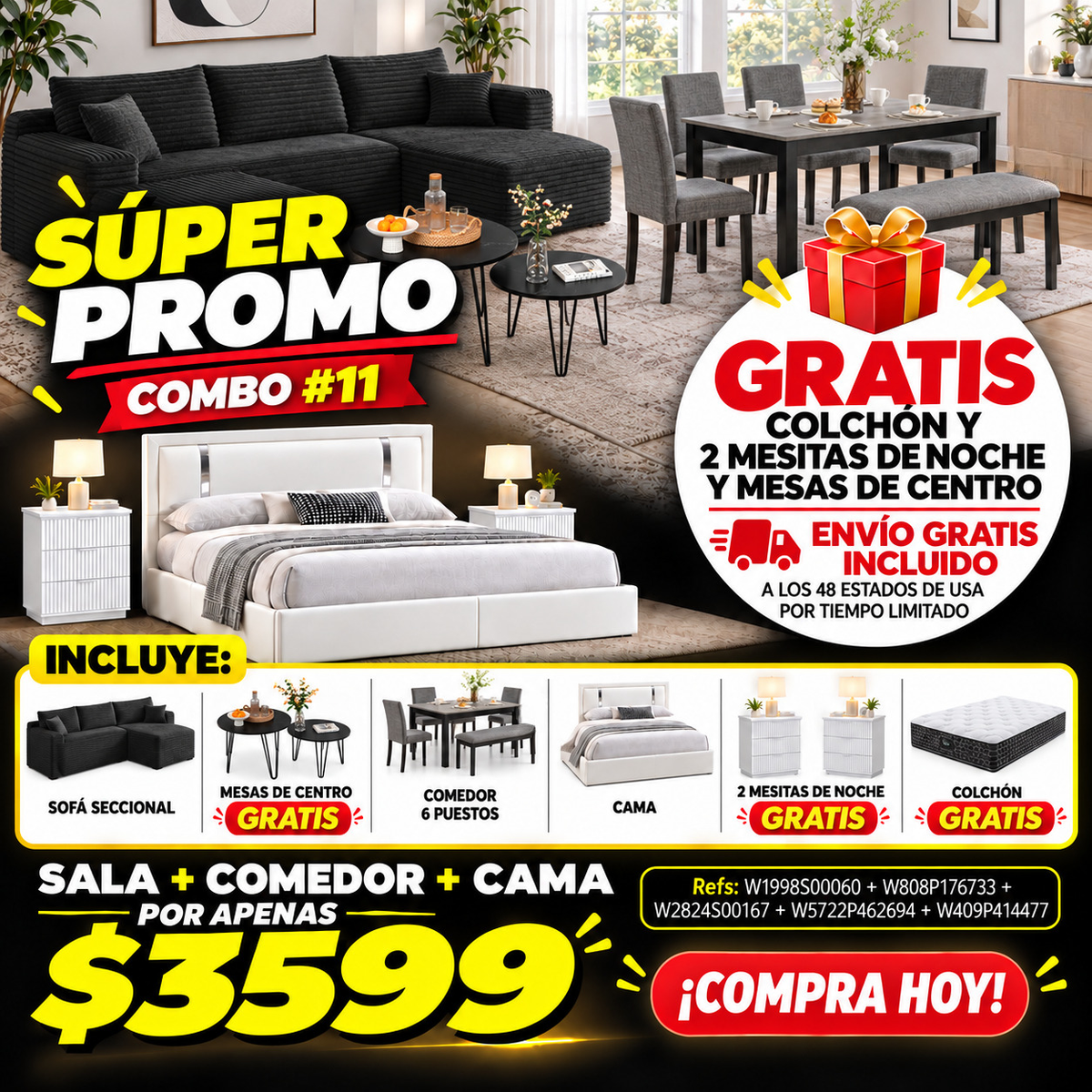 48-COMBO #11 CASA COMPLETA 3599