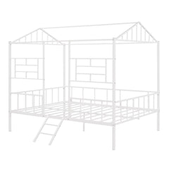 House Bed Frame With Slatted Support, No Box Spring Needed