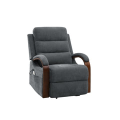 Kayla - Power Recliner With Lift & Heating & Massage (Zero Gravity) - Gray
