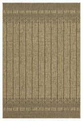 Earth - 5'3" X 7'3" Indoor, Outdoor Area Rug - Jute / Black