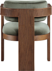 Sacha - Velvet Dining Chair With Brown Base (Set of 2)