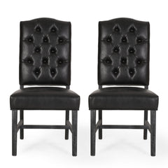 Elegant Dining Chair With Button Tufted Design