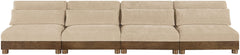 Turin - 4 Piece Fabric Upholstered Modular Armless Sofa