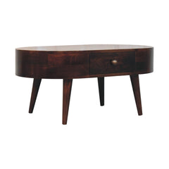 Rounded Wood Table