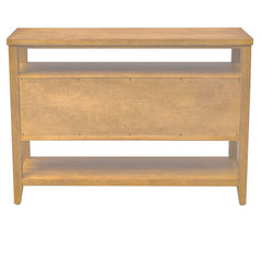 Naomi - 2 Door Storage Console Table With Ample Shelving - Natural