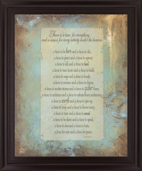 Golden Season Poem - 28" x 34" Framed Wall Art