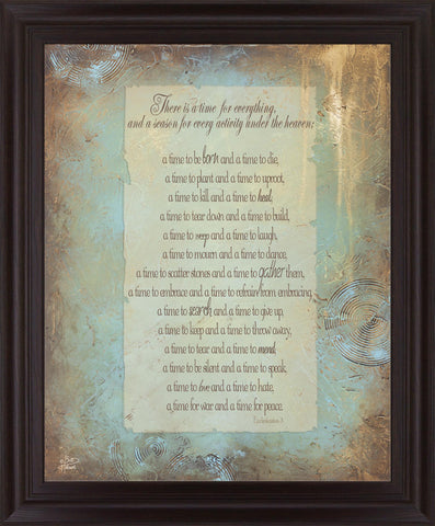 Golden Season Poem - 28" x 34" Framed Wall Art