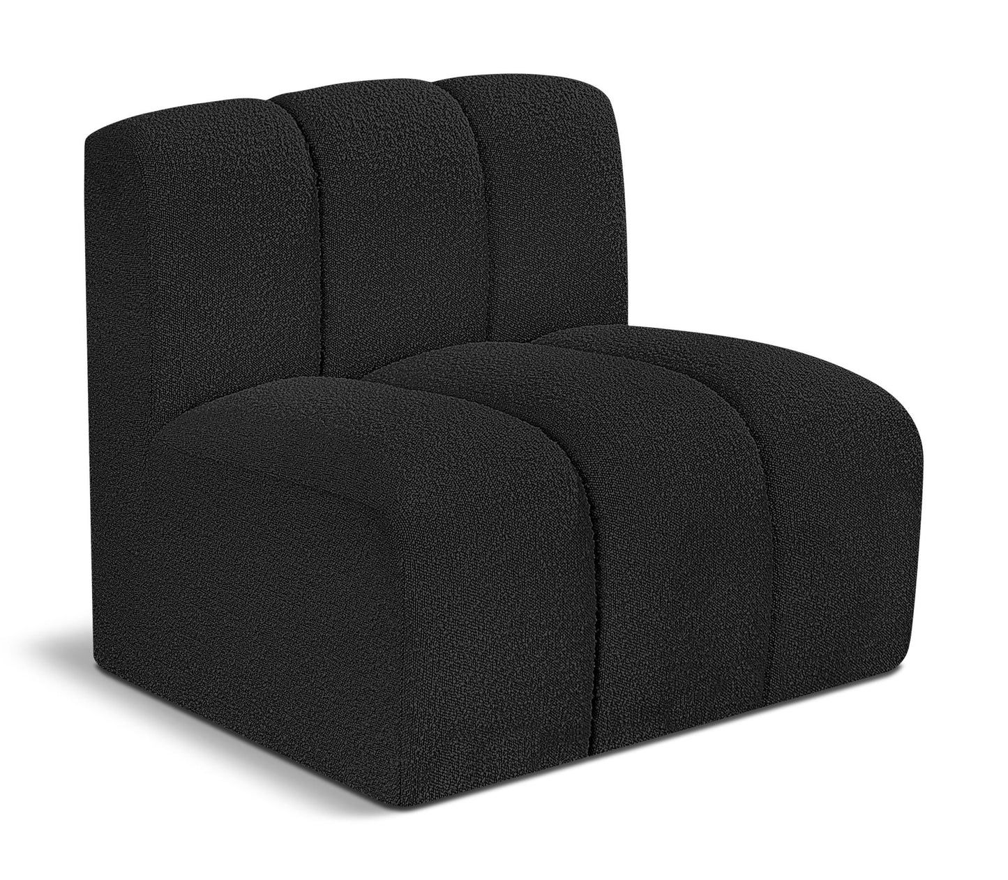 Arc - Boucle Fabric Straight Chair