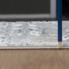 Textures - 7'10" X 9'10" Polypropylene Area Rug - Multi / White