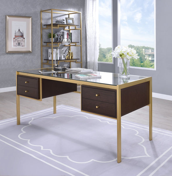 Yumia - Writing Desk - Clear / Gold