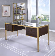 Yumia - Writing Desk - Clear / Gold