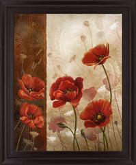 Crimson Solstice - 28" x 34" Framed Wall Art