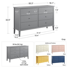Franklin - 6 Drawer Dresser