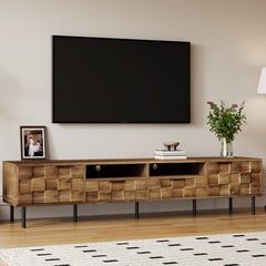TV Stand With 2 Drawers, Media Console Table, Storage Cabinet With Cable Management