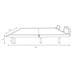 Kelven - Adjustable Bed Base With Wireless Remote And Dual Massage Motors