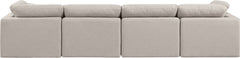 Indulge - Linen 4 Seat Modular Sofa
