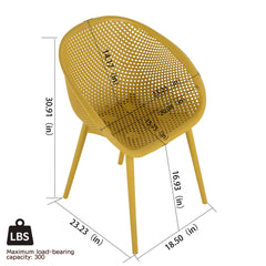 2 Pack Lounge Chair Set & Folding Square Table