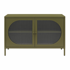 Luna - Wide 2 Door Accent Cabinet - Olive Green