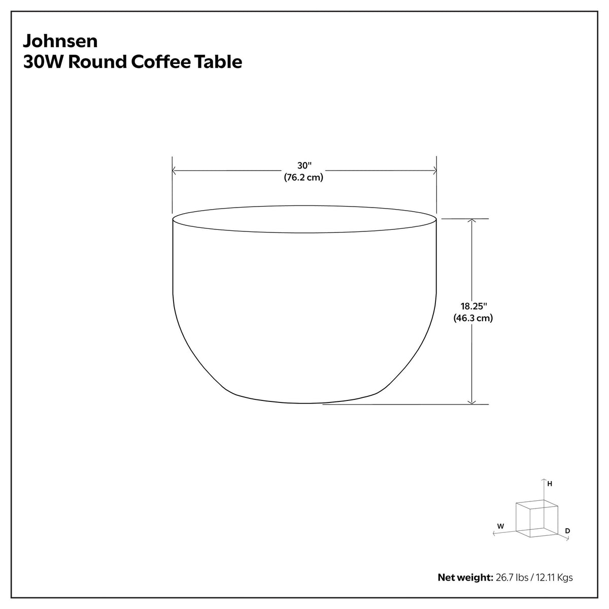 Johnsen - Handcrafted Metal Coffee Table
