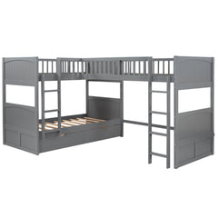 Bunk Bed With Loft And 2 Drawers