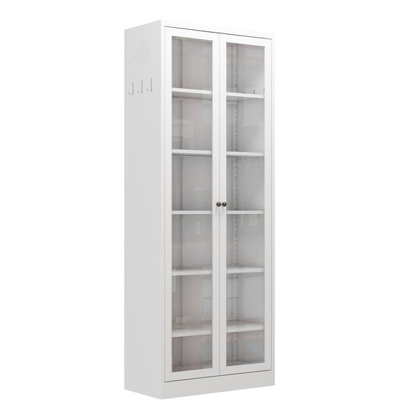 Kitchen Pantry Cabinet With 5 Adjustable Shelves, Freestanding Storage For Kitchen - White