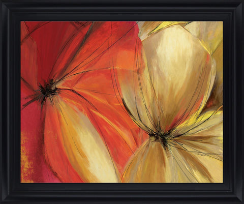 Radiant Petal Whisper - 28" x 34" Framed Wall Art