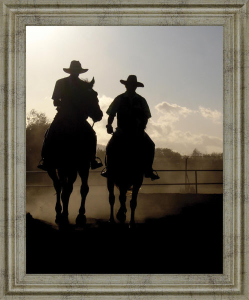 Dust Trail Sundown - 28" x 34" Framed Wall Art