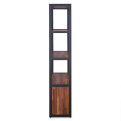 Sara - Bookshelf - Espresso PU, Walnut & Sandy Black