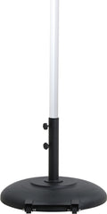 Fiji - Aluminum Patio Umbrella With Round Black And White Base