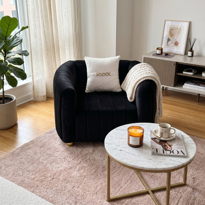 Single Sofa With High Resilience Foam