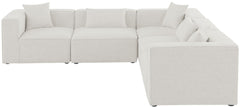 Cube - Linen 5 Piece Modular Corner Sectional