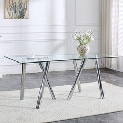Dining Table With Transparent Surface