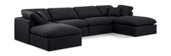 Indulge - Linen 6 Piece Modular Double Chaise Sectional