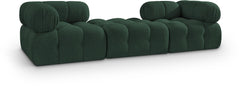 Ames - 3 Piece Boucle Modular Sofa With 1 Backless Seat