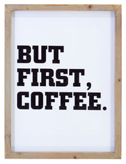 Wooden Frame Wall Decor - White