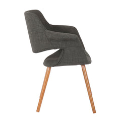 Vintage Flair - Mid-Century Modern Chair (Set of 2) - Walnut / Charcoal