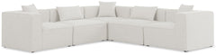 Cube - Linen 5 Piece Modular Corner Sectional