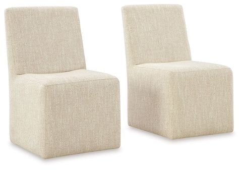 Mylarken - Dining Upholstered Side Chair (Set of 2) - Beige