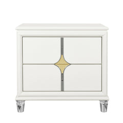 Uriuni - Nightstand - Gold / White