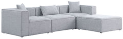 Cube - Linen 4 Piece Modular Sectional With Chaise