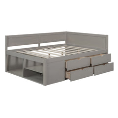 Daybed With Drawers And Shelves