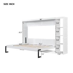 Murphy Bed With Bookshelf And Storage