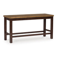 Rylandeen - Light Brown / Dark Brown - Double Counter Height Bench