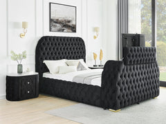 Natalia - Upholstered Bed With Decking Board Set