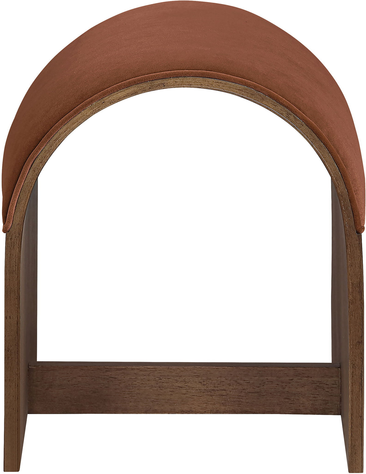 Sable - Velvet Performance Fabric Upholstered Bench