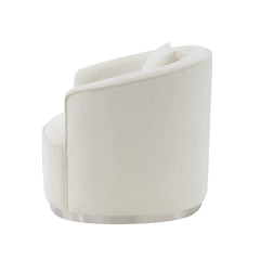 Odette - Chair With Pillow - Beige Chenille