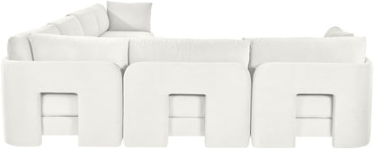 Hammond - Velvet Performance Fabric Upholstered 6 Piece Corner Sectional