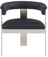 Romeo - Faux Leather Dining Chair With Silver Base (Set of 2)