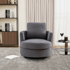 Swivel Accent Barrel 360 Degree Club Chair