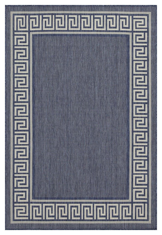 Sunshine - 5'3" X 7'3" Polypropylene Indoor, Outdoor Area Rug - Blue